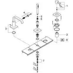 Grohe Allure 3-Loch Einhand Wannenkombination - 19316000 -GROHE SHOP 16947703 4
