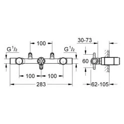 Grohe Atrio 3-Loch-Waschtisch-Batterie UP-Einbaukörper - 32706000 -GROHE SHOP 16947748 4