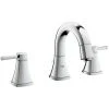 Grohe Grandera 3-Loch-Waschtischbatterie, DN 15, Mit Ablaufgarnitur, Farbe: Chrom - 20417000 1 Grohe Grandera 3-Loch-Waschtischbatterie, DN 15, Mit Ablaufgarnitur, Farbe: Chrom - 20417000 -GROHE SHOP 16947846 1
