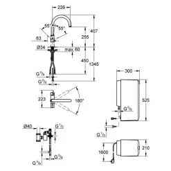 GROHE Red Mono Standventil Und Boiler Größe L, C-Auslauf, Chrom - 30080001 -GROHE SHOP 16949875 4