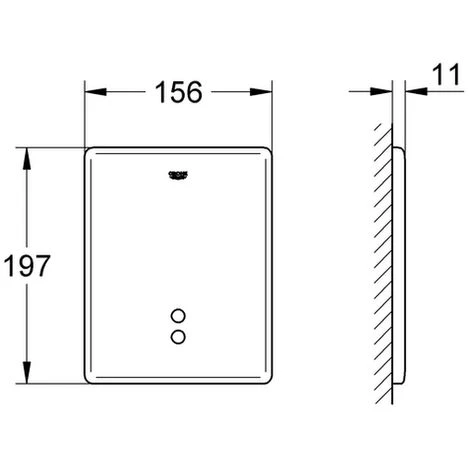 Grohe IR-Elektronik Tectron Skate 37749 Für Urinal Wandeinbau 230V AC Edelstahl, 37749SD0 4 Grohe IR-Elektronik Tectron Skate 37749 Für Urinal Wandeinbau 230V AC Edelstahl, 37749SD0 – Bild 2