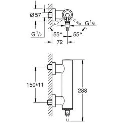Grohe Einhand-Brausearmatur Atrio 32650 Wandmontage Chrom, 32650003 5 Grohe Einhand-Brausearmatur Atrio 32650 Wandmontage Chrom, 32650003 -GROHE SHOP 17915885 2