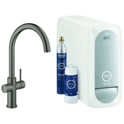 Grohe Blue Home Starter Kit Bluetooth/WIFI C-Ausl. Hard Graphite Geb, 31455AL1