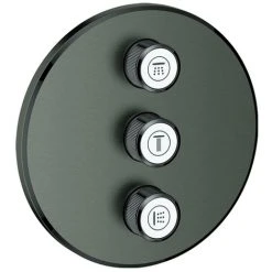 Grohe 3-fach Unterputz -Ventil Grohtherm Smart Control 29122 Rundhard Graph. Gebürstet, 29122AL0
