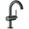 Grohe Einhebelmischer Waschtischarmatur Atrio 32043 M-Size Hard Graphite Gebürstet, 32043AL3 -GROHE SHOP 18073591 1