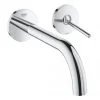Grohe Atrio 2-Loch Waschtischbatterie, Wandmontage, Ausladung 221mm, Farbe: Chrom - 19918003 -GROHE SHOP 18616088 1