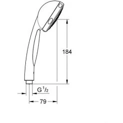 Grohe Handbrause Vitalio Comfort 4S, 28731000, Duschkopf Mit 4 Strahlarten, StarLight Oberfläche, SpeedClean, Antikalk-System, Brausekopf Ø 10 Cm, Chrom, 20636 5 5 Grohe Handbrause Vitalio Comfort 4S, 28731000, Duschkopf Mit 4 Strahlarten, StarLight Oberfläche, SpeedClean, Antikalk-System, Brausekopf Ø 10 Cm, Chrom, 20636 5 -GROHE SHOP 20031643 2