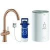 Grohe Armatur Und Boiler Red Duo M-Size C-Auslauf Warm Sunset Gebürstet, 30083DL1
