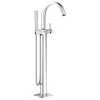 GROHE Einhand-Wannenbatterie Grandera 23318, Bodenmontage, Fertigmontageset Für 45 984, Eigensicher, Chrom/gold -GROHE SHOP 23035806 1