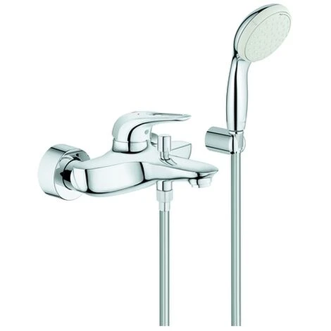 Grohe Einhebel-Wannenarmatur Eurostyle 33592 Mit Wandhalterset Hebel Offen Chrom 3 Grohe Einhebel-Wannenarmatur Eurostyle 33592 Mit Wandhalterset Hebel Offen Chrom