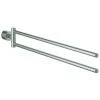 Grohe Handtuchhalter Atrio 40308 2-armig Supersteel, 40308DC3 -GROHE SHOP 23036035 1