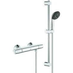 Grohe Duschsystem Precision Trend, 34237001, Renovierungs-Set Mit StarLight Oberfläche, Chrom, 09488 7