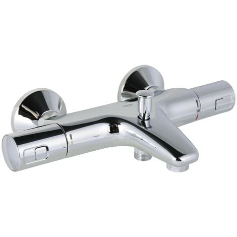 Grohe Wannenarmatur Precision Start, 34598000, Thermostatbatterie Für Wanne Mit TurboStat Kompaktkartusche, Dehnstoff-Thermoelement, Temperaturbegrenzer, StarLight Oberfläche, Chrom, 09716 1 3 Grohe Wannenarmatur Precision Start, 34598000, Thermostatbatterie Für Wanne Mit TurboStat Kompaktkartusche, Dehnstoff-Thermoelement, Temperaturbegrenzer, StarLight Oberfläche, Chrom, 09716 1