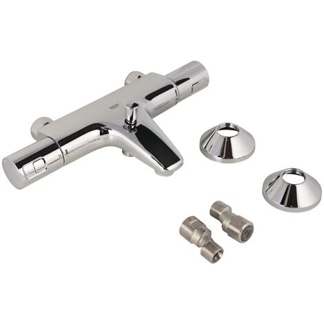 Grohe Wannenarmatur Precision Start, 34598000, Thermostatbatterie Für Wanne Mit TurboStat Kompaktkartusche, Dehnstoff-Thermoelement, Temperaturbegrenzer, StarLight Oberfläche, Chrom, 09716 1 4 Grohe Wannenarmatur Precision Start, 34598000, Thermostatbatterie Für Wanne Mit TurboStat Kompaktkartusche, Dehnstoff-Thermoelement, Temperaturbegrenzer, StarLight Oberfläche, Chrom, 09716 1 – Bild 2