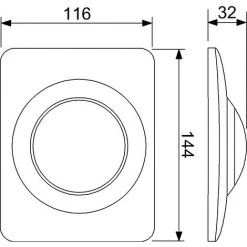 Grohe Revisionsplatte Surf, 38808P00, Betätigungsplatte Für Urinal Vorwandelement, 116 X 144 X 32 Mm, Matt-Chrom, 21171 0 -GROHE SHOP 24887797 3