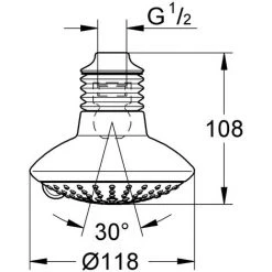 Grohe Euphoria Kopfbrause Champagne - 27236000 -GROHE SHOP 25038575 3
