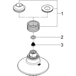 Grohe Euphoria Kopfbrause Champagne - 27236000 -GROHE SHOP 25038575 4