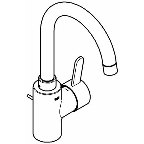 Grohe Eurosmart Cosmopolitan Einhand Waschtischbatterie, L-Size Mit Ablaufgarnitur, Mit Schwenkbarem Rohrauslauf - 32830000 4 Grohe Eurosmart Cosmopolitan Einhand Waschtischbatterie, L-Size Mit Ablaufgarnitur, Mit Schwenkbarem Rohrauslauf - 32830000 – Bild 2