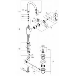 Grohe Eurosmart Cosmopolitan Einhand Waschtischbatterie, L-Size Mit Ablaufgarnitur, Mit Schwenkbarem Rohrauslauf - 32830000 10 Grohe Eurosmart Cosmopolitan Einhand Waschtischbatterie, L-Size Mit Ablaufgarnitur, Mit Schwenkbarem Rohrauslauf - 32830000 -GROHE SHOP 25038929 4