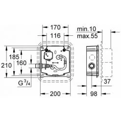 Grohe Europlus E Unterputz Einbaukasten - 36241000 -GROHE SHOP 25038993 3