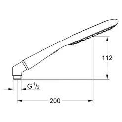 Grohe Rainshower Icon 150 Handbrause, 2 Strahlarten / Gelb - FG-27446000 -GROHE SHOP 25039131 3