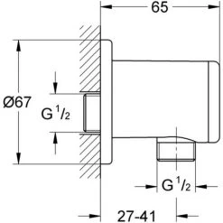 Grohe Relexa Wandanschlussbogen, DN 15 Für IG-Kombination - 28636000 -GROHE SHOP 25039208 3