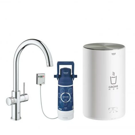 Grohe Red Duo Armatur Und Boiler Größe M, C-Auslauf, Farbe: Chrom - 30083001 3 Grohe Red Duo Armatur Und Boiler Größe M, C-Auslauf, Farbe: Chrom - 30083001