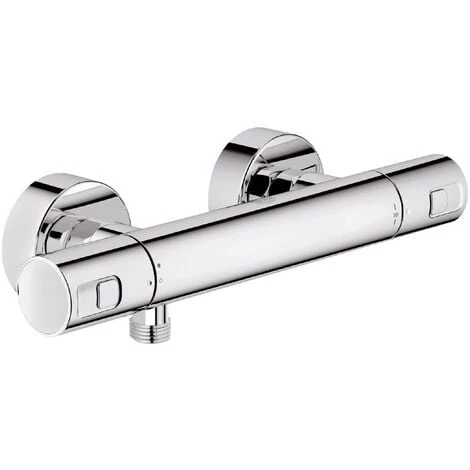 Grohe Duscharmatur Precision Joy, 34333000,Thermostatbatterie Für Brause Mit Mischwasserabsperrung, Rückflussverhinderer, StarLight Oberfläche, Chrom, 09499 3 3 Grohe Duscharmatur Precision Joy, 34333000,Thermostatbatterie Für Brause Mit Mischwasserabsperrung, Rückflussverhinderer, StarLight Oberfläche, Chrom, 09499 3