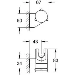 Grohe Wandhalter Relexa, 28622000, Mit StarLight Oberfläche, Verstellung Des Neigungswinkels, Chrom, 20314 2 -GROHE SHOP 26286984 2