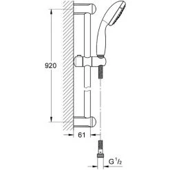 Grohe Duschset Tempesta 3, 28789001, Brausegarnitur Mit StarLight Oberfläche, Speed-Clean Antikalk-Systems, Brausestange (90 Cm), Chrom, 20799 7 -GROHE SHOP 26287012 2