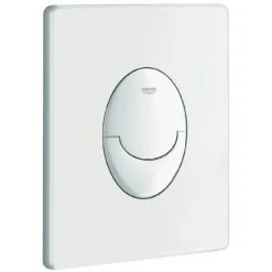 Grohe Revisionsplatte Start, 38964SH0, Für 2-Mengen- & Star-Stopp-Betätigung, Pneumatisches Ablaufventil, Senkrechte Montage, 156 X 197 Mm, ABS, Weiß, 21078 2