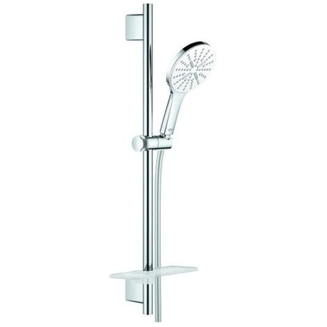 GROHE Brausestangenset Rainshower 130 SmartActive 26576 600mm Moon White/chrom, 26576LS0 3 GROHE Brausestangenset Rainshower 130 SmartActive 26576 600mm Moon White/chrom, 26576LS0