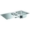 GROHE Edelstahlspüle K200 31564_1 Mit 1,5 Becken Abtropffläche 965x500mm, 31564SD1 2 GROHE Edelstahlspüle K200 31564_1 Mit 1,5 Becken Abtropffläche 965x500mm, 31564SD1 -GROHE SHOP 26325886 1
