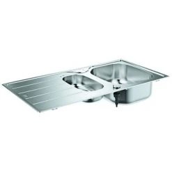 GROHE Edelstahlspüle K200 31564_1 Mit 1,5 Becken Abtropffläche 965x500mm, 31564SD1