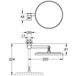 GROHE Kosmetikspiegel Selection 41077 Supersteel, 41077DC0 5 GROHE Kosmetikspiegel Selection 41077 Supersteel, 41077DC0 -GROHE SHOP 26326157 2