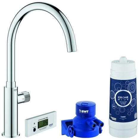 GROHE EH-SPT-Batterie GROHE Blue Pure Mono 30387 C-Auslauf Chrom, 30387000 3 GROHE EH-SPT-Batterie GROHE Blue Pure Mono 30387 C-Auslauf Chrom, 30387000