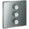 GROHE 3-fach UP-Ventil Grohtherm Smart Control 29127 Eckig FMS Hard Graphite, 29127A00 -GROHE SHOP 26326829 1