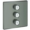 GROHE 3-fach UP-Ventil Grohtherm Smart Control 29127 Eck FMS Hard Graphite Gebürstet, 29127AL0 -GROHE SHOP 26326931 1