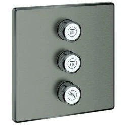 GROHE 3-fach UP-Ventil Grohtherm Smart Control 29127 Eck FMS Hard Graphite Gebürstet, 29127AL0
