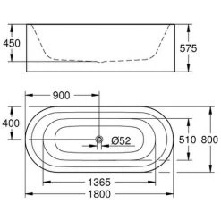 GROHE Badewanne Essence 39611 Freisteh. Ohne Überlauf Alpinweiß, 39611000 5 GROHE Badewanne Essence 39611 Freisteh. Ohne Überlauf Alpinweiß, 39611000 -GROHE SHOP 26327383 2