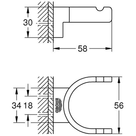 GROHE Bademantelhaken Selection 41049 Doppelt Warm Sunset, 41049DA0 4 GROHE Bademantelhaken Selection 41049 Doppelt Warm Sunset, 41049DA0 – Bild 2