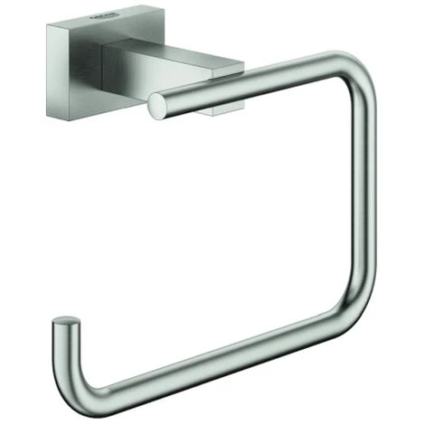 GROHE WC-Papierhalter Essentials Cube 40507_1 Ohne Deckel Supersteel, 40507DC1 3 GROHE WC-Papierhalter Essentials Cube 40507_1 Ohne Deckel Supersteel, 40507DC1