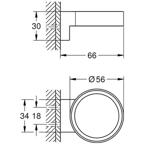 GROHE Halter Selection 41027 Für Glas/Seifenspender Warm Sunset Gebürstet, 41027DL0 4 GROHE Halter Selection 41027 Für Glas/Seifenspender Warm Sunset Gebürstet, 41027DL0 – Bild 2