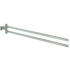 GROHE Handtuchhalter Essentials Cube 40624_1 2-armig 439mm Supersteel, 40624DC1