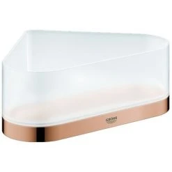 GROHE SHOP 8 GROHE Eck-Duschablage Selection 41038 Mit Halterung Glas/warm Sunset, 41038DA0