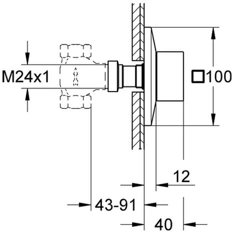 Grohe UP-Ventil Oberbau Allure Brilliant 19796 FMS Hard Graphite Geb., 19796AL0 4 Grohe UP-Ventil Oberbau Allure Brilliant 19796 FMS Hard Graphite Geb., 19796AL0 – Bild 2