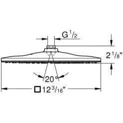 Grohe Kopfbrause Rainshower 310 Mono Cube 26568 9,5 L/min Chrom, 26568000 -GROHE SHOP 26558955 2