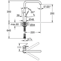Grohe Einhebel-Spültischbatterie Essence 30269 Hoher Auslauf Hard Graphite -GROHE SHOP 26559953 2