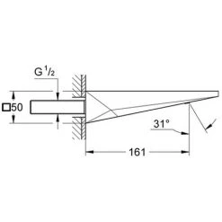 Grohe Wanneneinlauf Allure Brilliant 13299 Wandmontage Hard Graphite Geb., 13299AL0 -GROHE SHOP 26562878 2