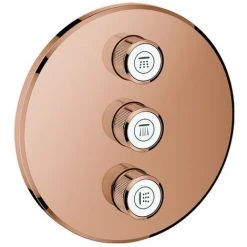Grohe 3-fach UP-Ventil Grohtherm Smart Control 29122 FMS Rund Warm Sunset, 29122DA0